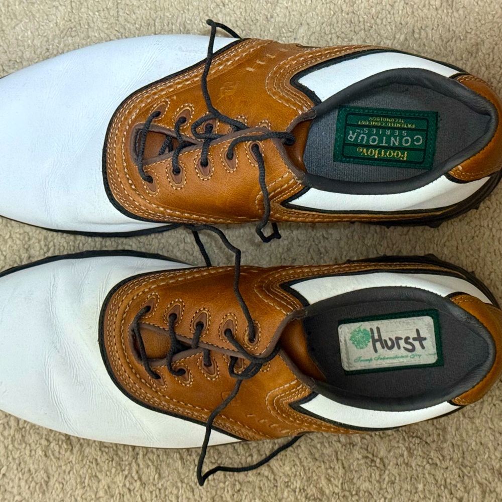 FootJoy White and Brown Athletic Shoes